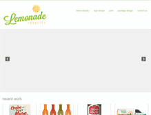Tablet Screenshot of lemonadecreative.com